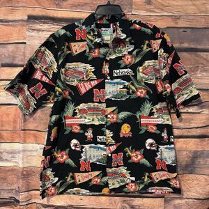 Reyn Spooner Nebraska Cornhuskers XL Aloha Hawaiian AOP Shirt Football NCAA